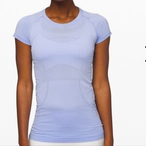 lululemon athletica Swiftly Tech SS Crew Top Size 12 Lavender